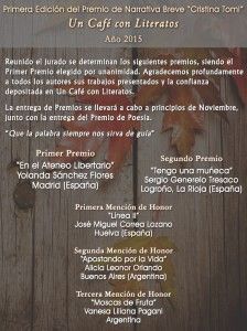 Premios Narrativa 2015