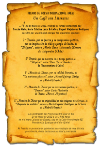 Premios de Poesía 2012