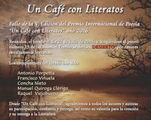 Premio de Poesía Un Café con Literatos 2016
