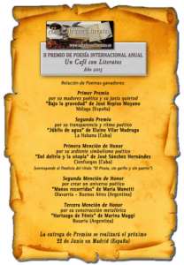 Premios de Poesía 2013