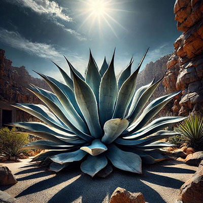 Hernán Barrios Torrejón · Agave azul